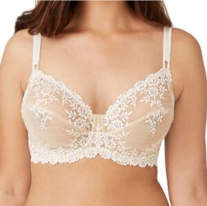 Wacoal Embrace Lace Nude Beige Unpadded Underwire Bra 65191 32DDD Lingerie Sexy